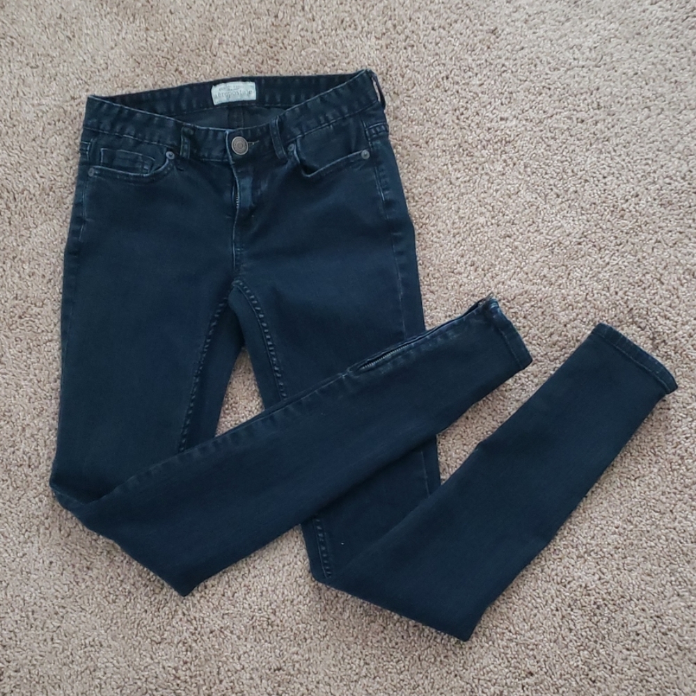 Dark blue jeans